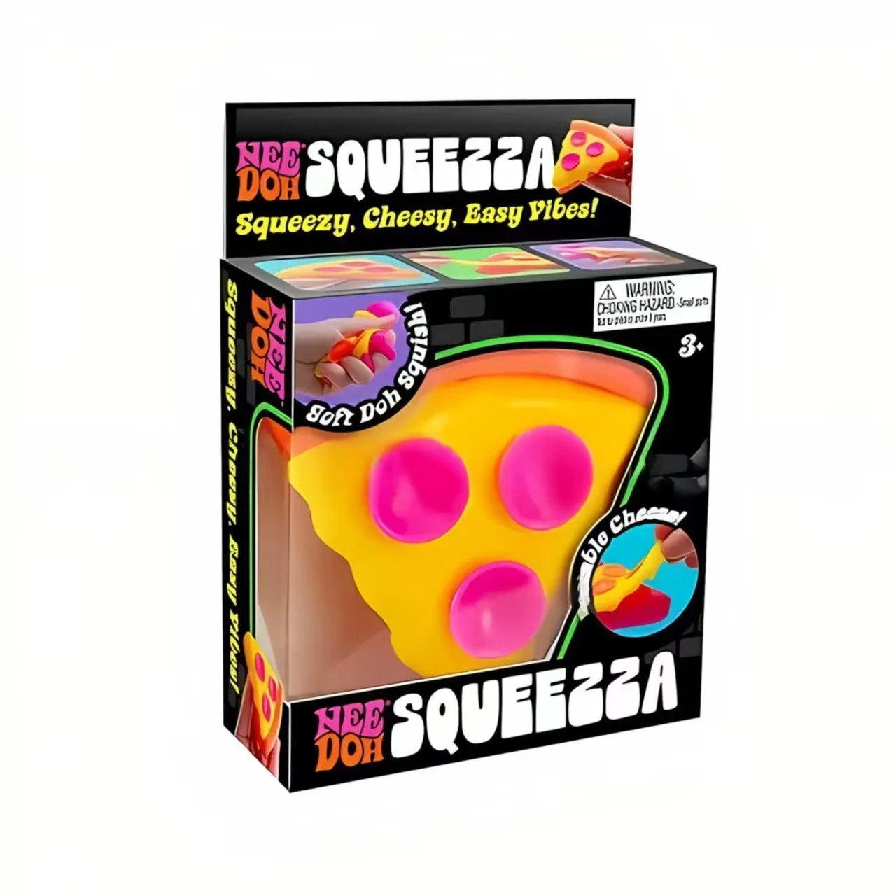 HOT Schylling Needoh pizza Sensory Fidget Cube Stress Relief Squishy Cube Anti-Anxiety Squeeze Toy For Focus ADHD Population